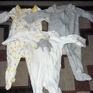 3-6 month gender neutral footies